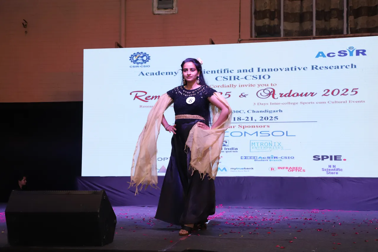 A participant poses on the ramp